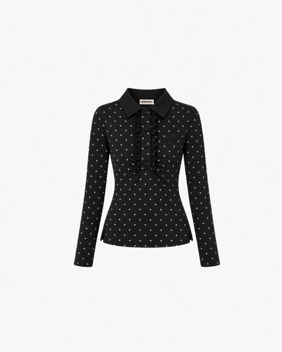 ROMANTIC FRILL POLO TOPS