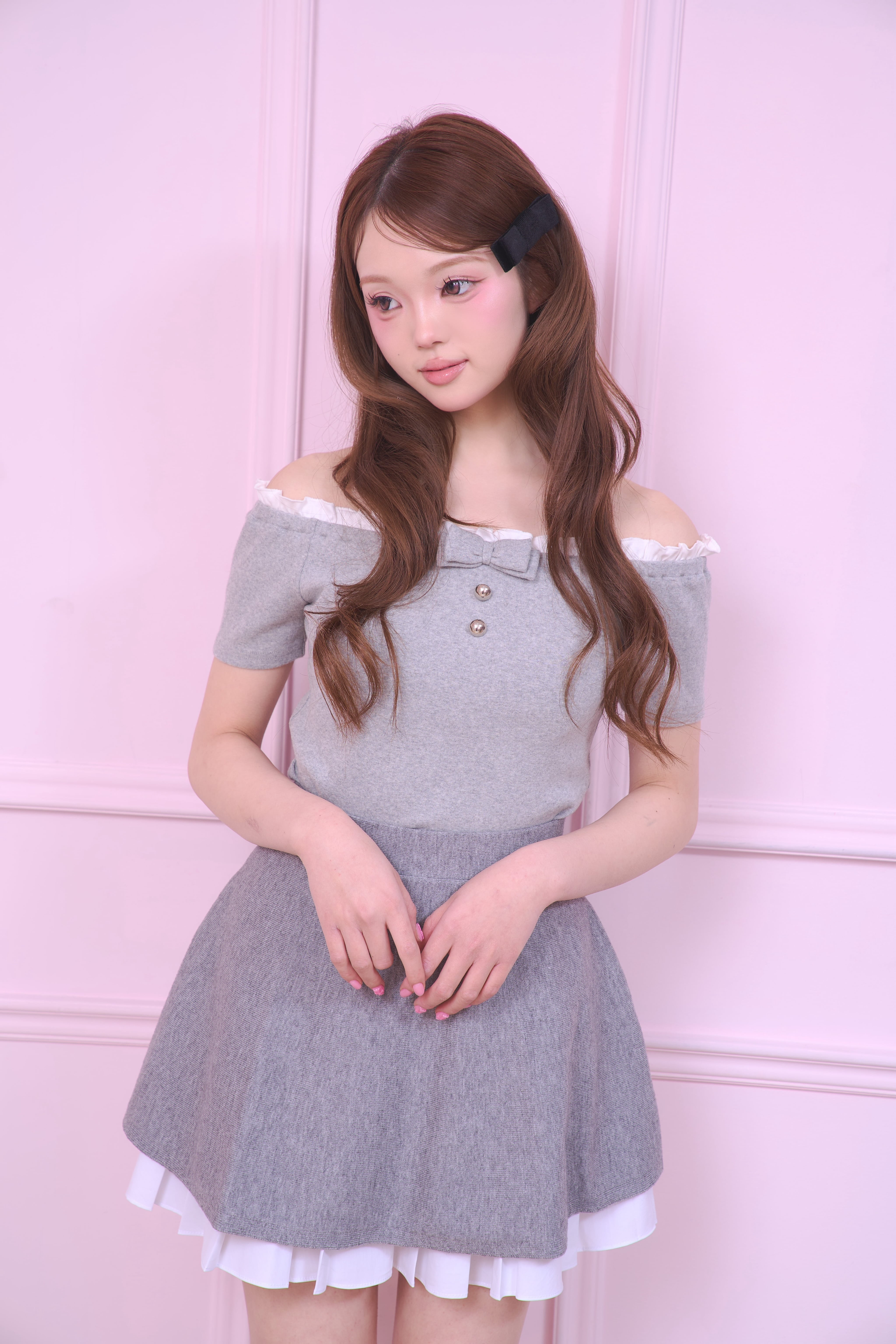 FRILL OFF SHOULDER RIBBON TOPS