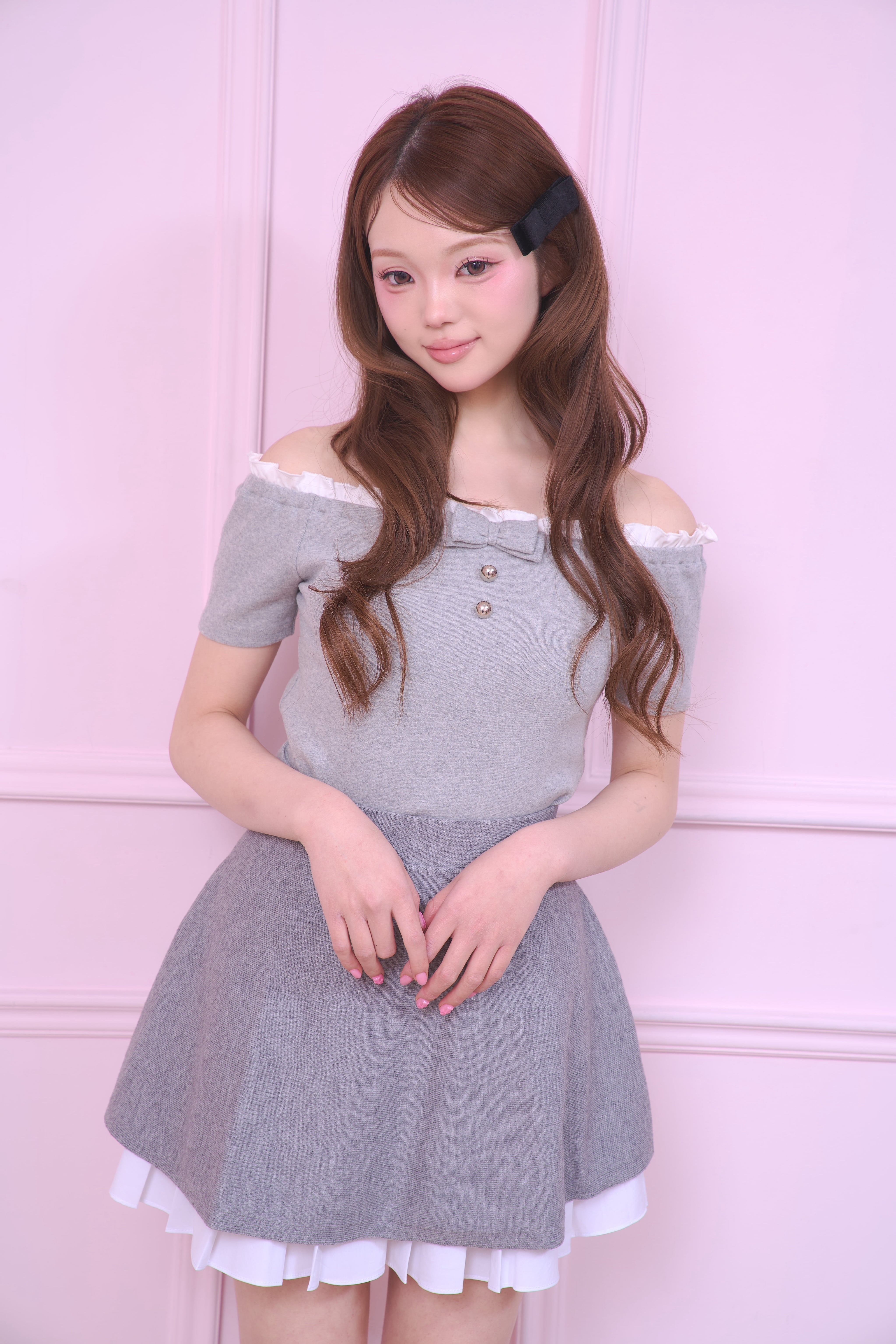FRILL OFF SHOULDER RIBBON TOPS