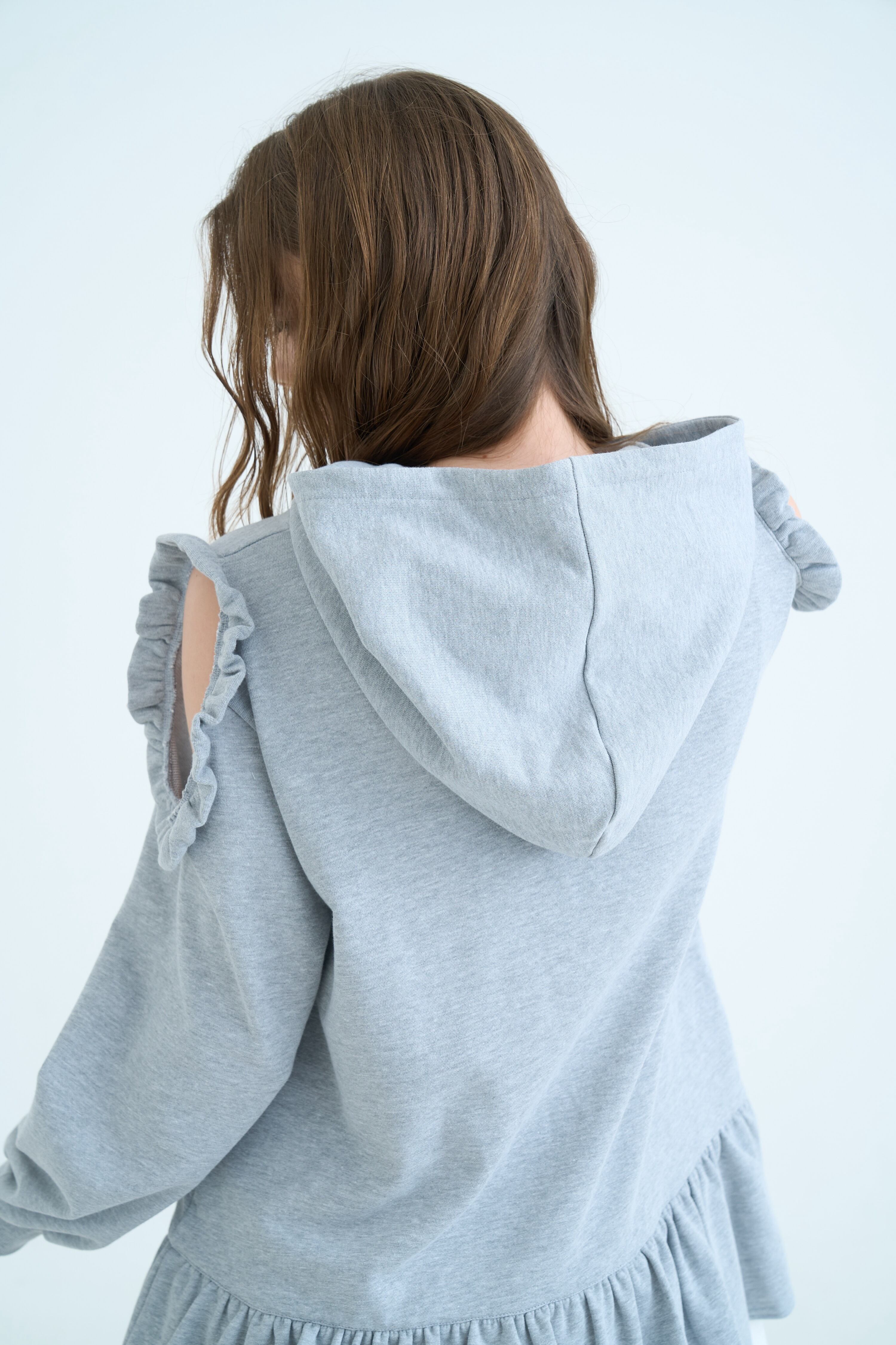 FRILL SHOULDER SWEAT ONE PIECE