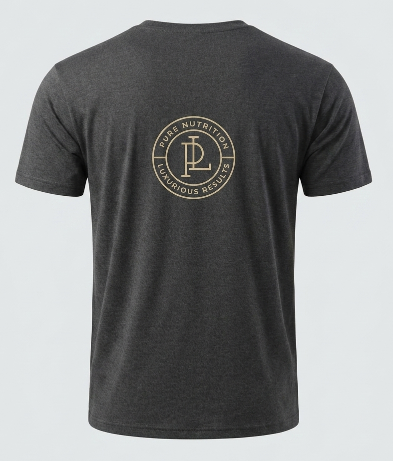 オリジナルTシャツ【PURELUXE】前後ロゴ有り サイズ: ネイビー　M
