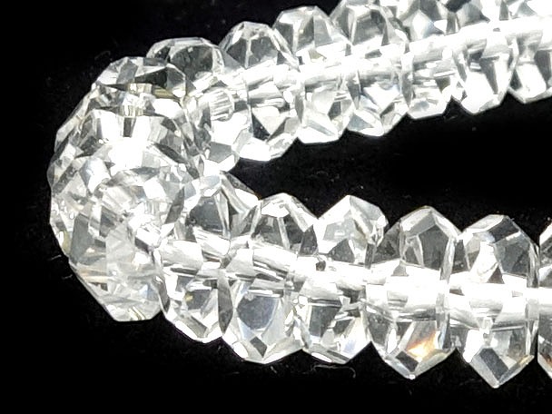 【卸】1連 20面カット 水晶AA-AAA