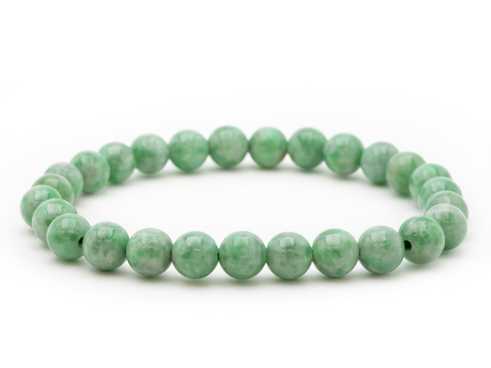 【卸】ブレスレット ミャンマー産 翡翠AA+ フォレストグリーン 7mm