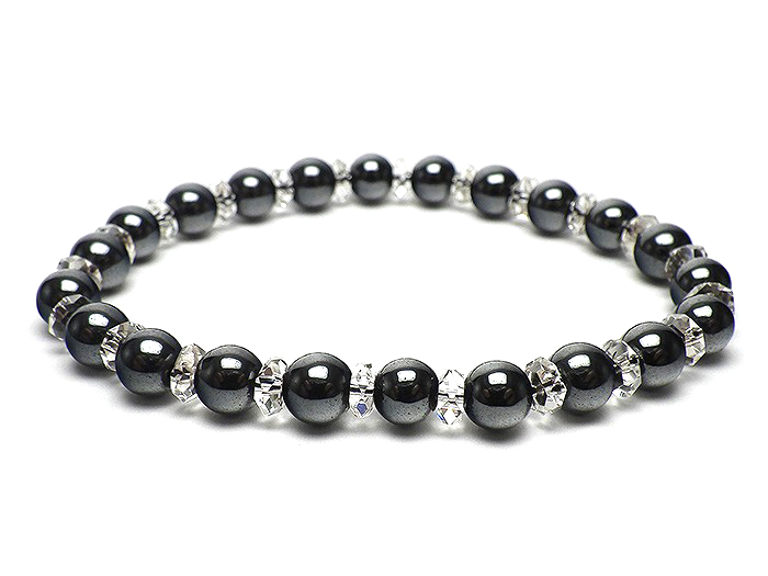 【卸】◆新春特価◆ブレスレット 20面カット×ヘマタイト 6mm［送料別/クーポン除外品］