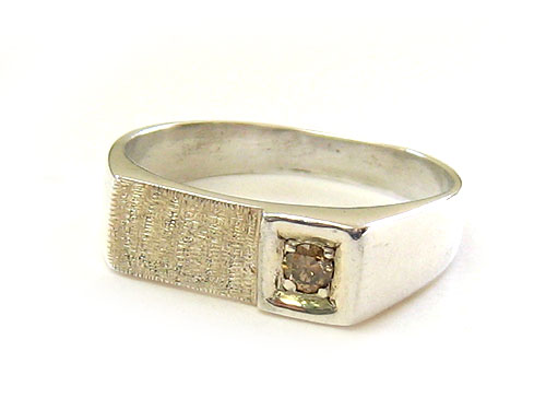 【卸】ダイヤモンド付 シルバーリングType12 21号