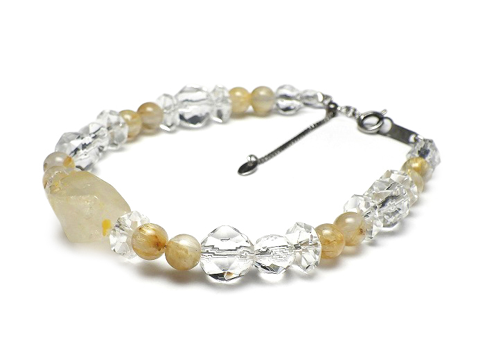 【卸】SV925ブレスレット NEW!!デザイン ルチルクォーツ