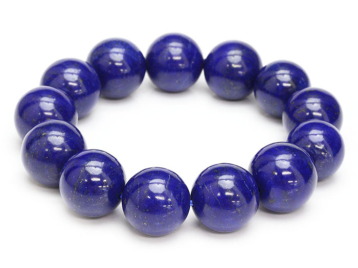 【卸】ブレスレット グラデーションサイズ ラピスラズリSA（現品No.LZ004） 15mm〜17mm