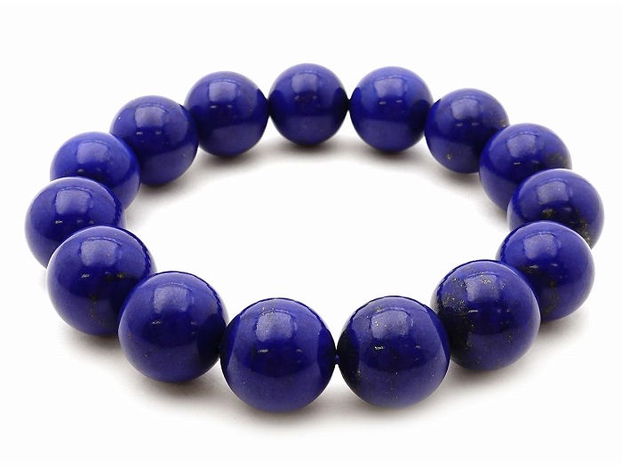 【卸】ブレスレット グラデーションサイズ ラピスラズリSA（現品No.LZ018） 13mm〜14mm