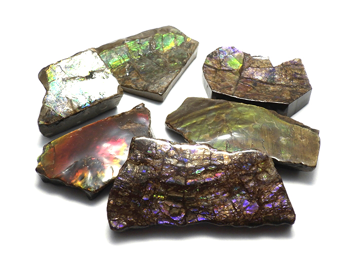 【卸】原石 アンモライト サイズS ランダムピックアップ1個 22x32〜34x47mm前後