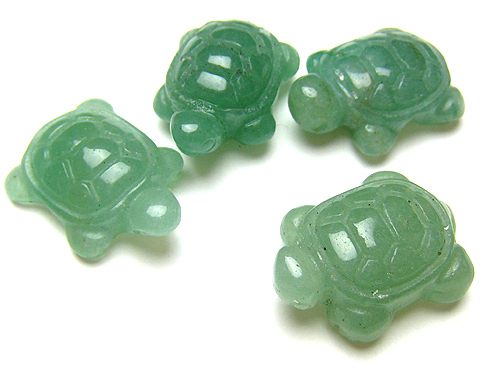 【卸】財布にはいる＜銭 亀＞ 勝負に勝つ！ グリーンクォーツァイト 10個セット 15x20mm