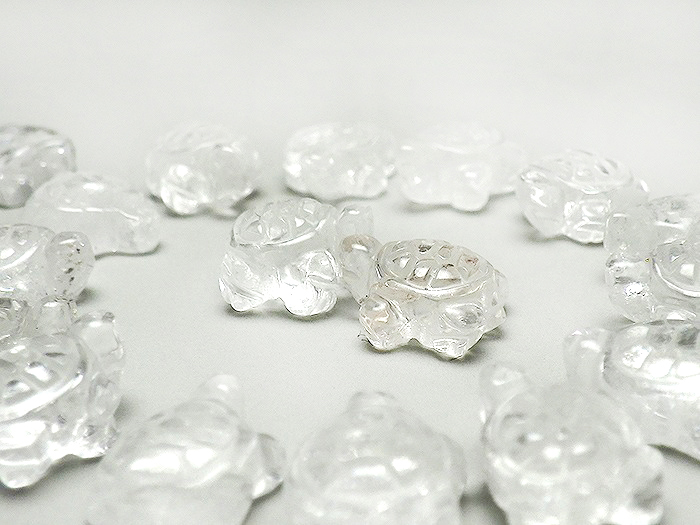 【卸】福袋用商材＜銭 亀＞ 水晶 8x10mm 10個セット 限定［送料別/クーポン除外品］
