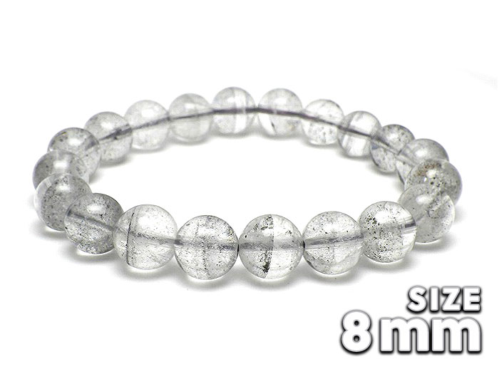 【卸】ブレスレット ブラックファントム入り水晶A