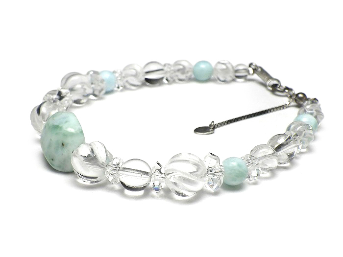 【卸】SV925ブレスレット NEW!!デザイン ラリマー