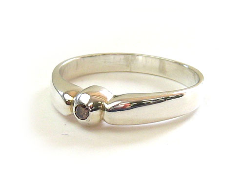 【卸】SV925 リング ダイヤモンド付 TYPE8