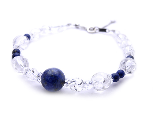 【卸】NEW!! デザインブレスレット 12月誕生石 ラピスラズリ 