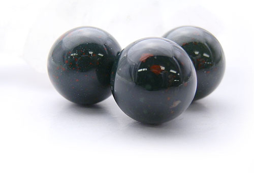 【卸】丸玉 ブラッドストーン(10個セット) 12mm