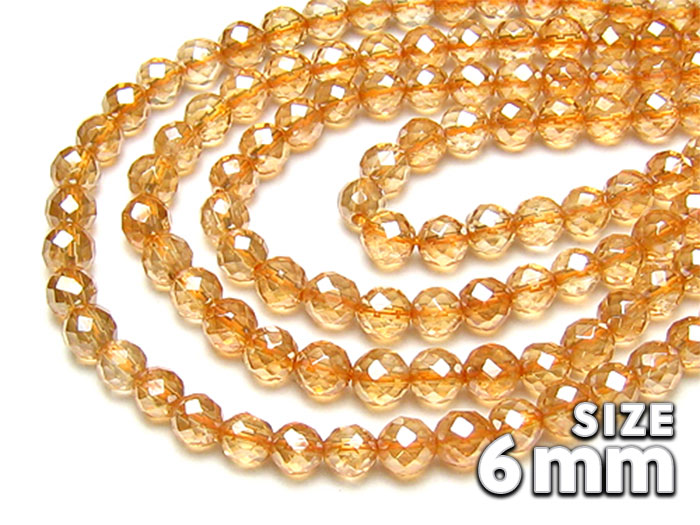 【卸】1連 64面ミラーボールカット ゴールデンオーラ