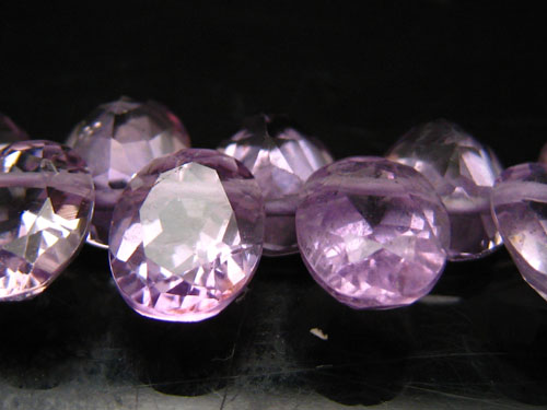 【卸】宝石質オーバルブリリアントカット ラベンダーアメジスト