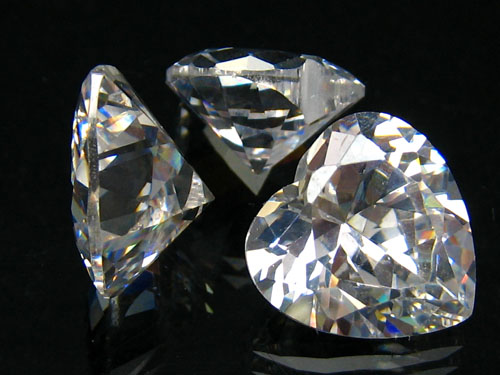 【卸】なんちゃってダイヤモンド ハートブリリアントカット クリア［送料別/クーポン除外品］