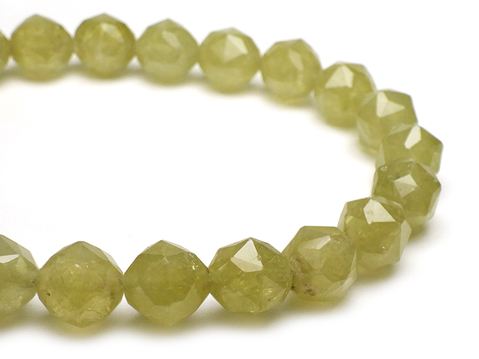 【卸】ブレスレット スターカット グリーンガーネット 限定 8mm前後