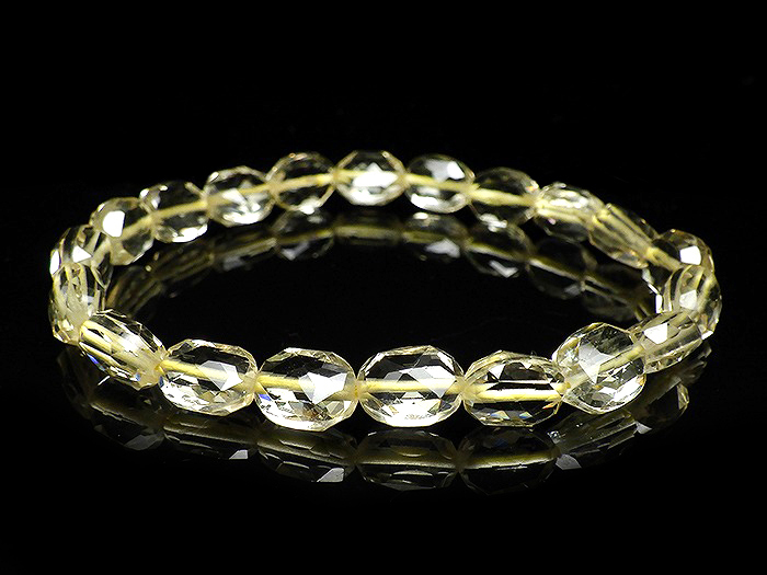 【卸】◆新春特価◆ブレスレット コインカット レモンクォーツ［送料別/クーポン除外品］