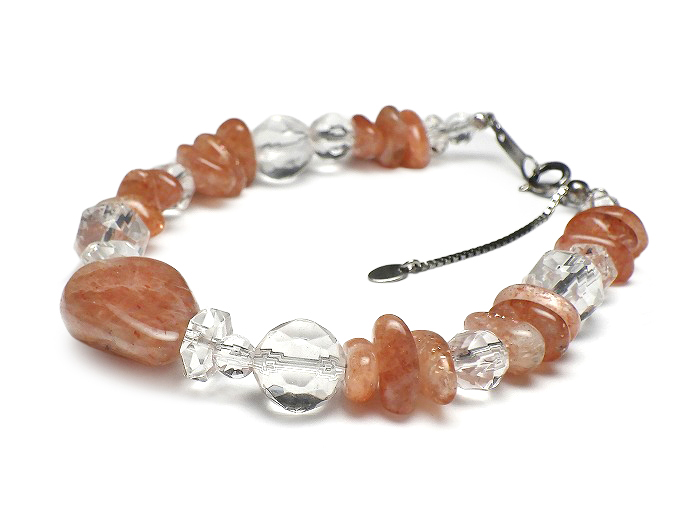 【卸】SV925ブレスレット NEW!!デザイン サンストーン