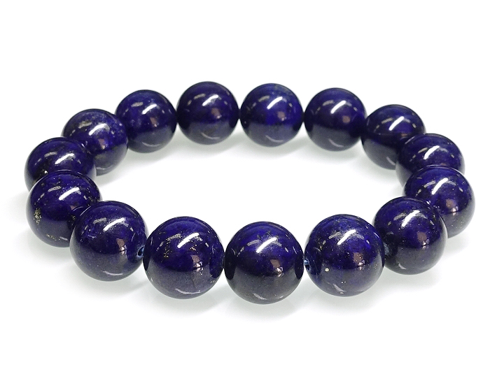 【卸】［現品No.2385］一点物！ブレスレット ラピスラズリAAA+ 11.5mm〜12.2mm
