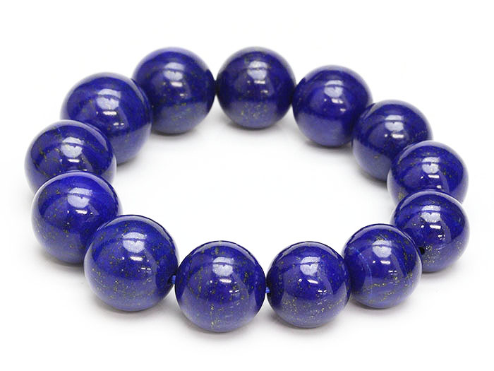 【卸】ブレスレット グラデーションサイズ ラピスラズリSA（現品No.LZ003） 14mm〜17mm