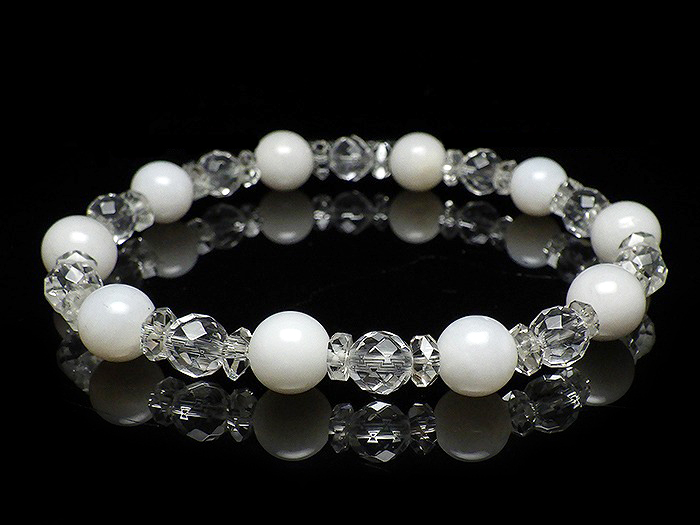 【卸】◆新春特価◆デザインブレスレット ベイビーピンクオパール［送料別/クーポン除外品］