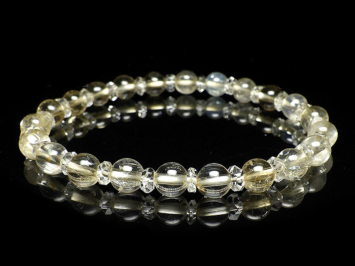 【卸】◆新春特価◆ブレスレット 20面カット×シトリン 6mm［送料別/クーポン除外品］