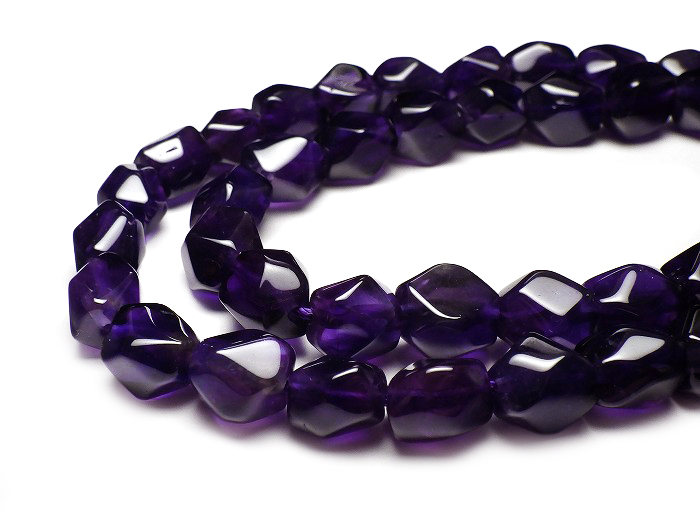 【卸】1連 ナゲットソフトカット アメジストAA