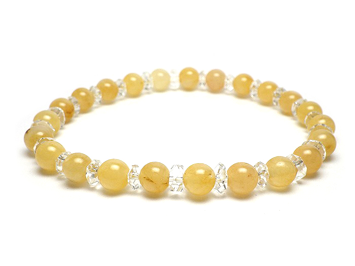 【卸】◆新春特価◆ブレスレット 20面カット×アラゴナイト 6mm［送料別/クーポン除外品］