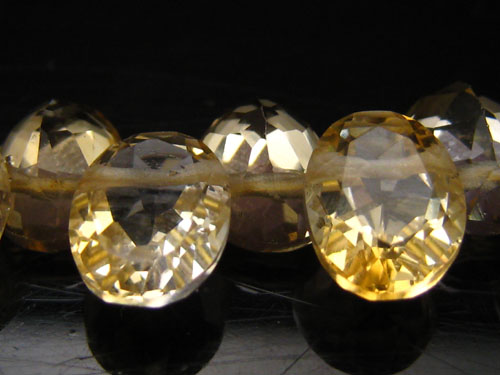 【卸】宝石質オーバルブリリアントカット シトリン