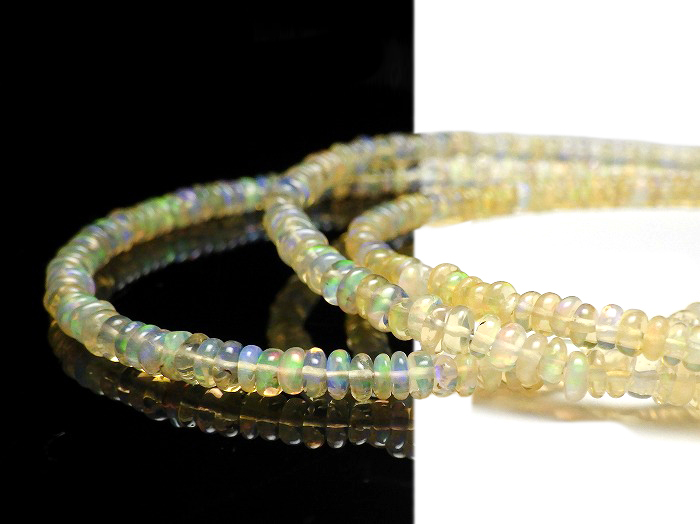 【卸】ブレスレット SV925 ボタン型 エチオピアンオパール クリア［送料別/クーポン除外品］