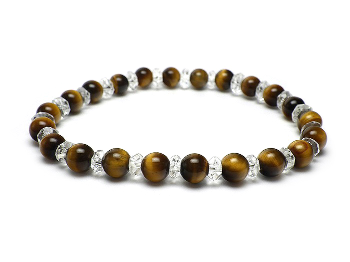 【卸】◆新春特価◆ブレスレット 20面カット×タイガーアイ 6mm［送料別/クーポン除外品］
