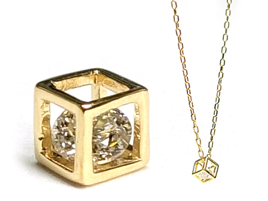 【卸】K18 Reinette（レネット） チャーム ダイヤモンド 18金 (627)［送料別/クーポン除外品］ 3mm