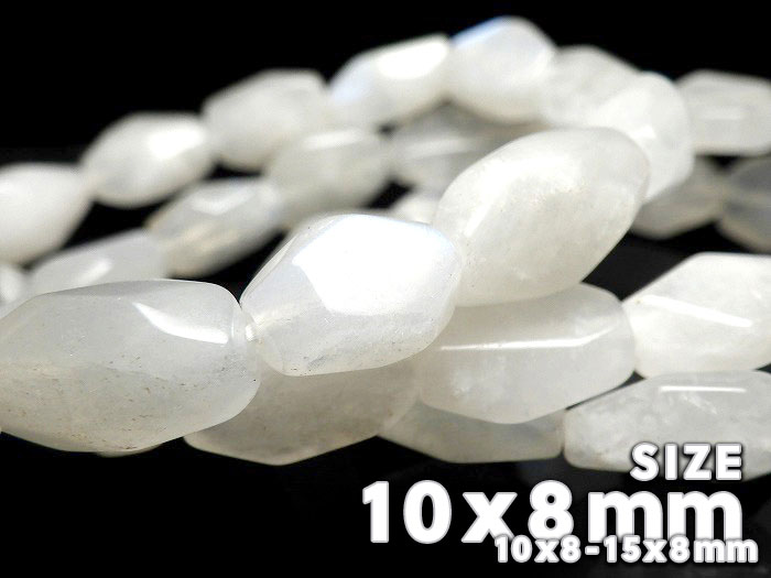 【卸】ブレスレット タンブルカット ブルームーンストーンA+