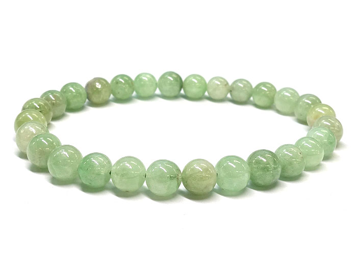 【卸】ブレスレット ツァボライトAAライトカラー 6mm前後