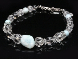 【卸】SV925ブレスレット NEW!!デザイン ラリマー