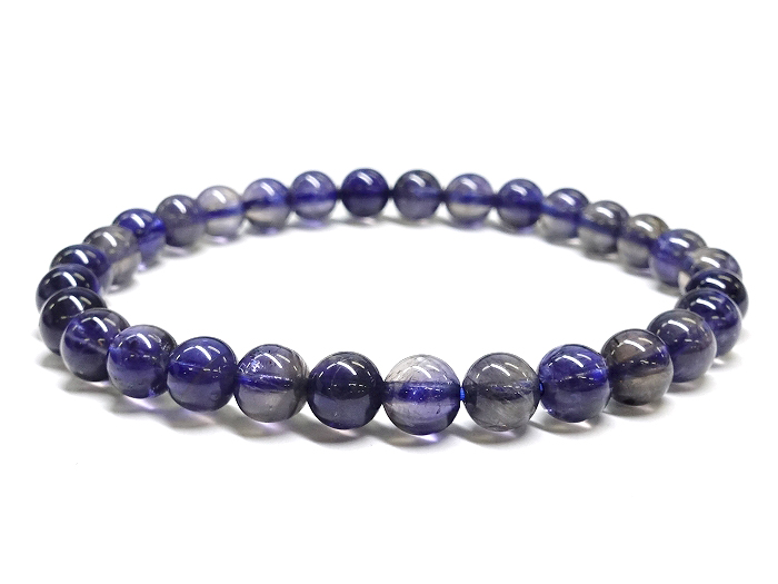 【卸】ブレスレット アイオライトAAA ブルーベース 6mm前後