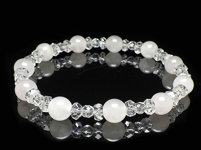 【卸】◆新春特価◆デザインブレスレット ローズクォーツ［送料別/クーポン除外品］