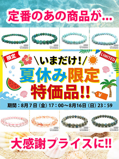 夏休み特価品
