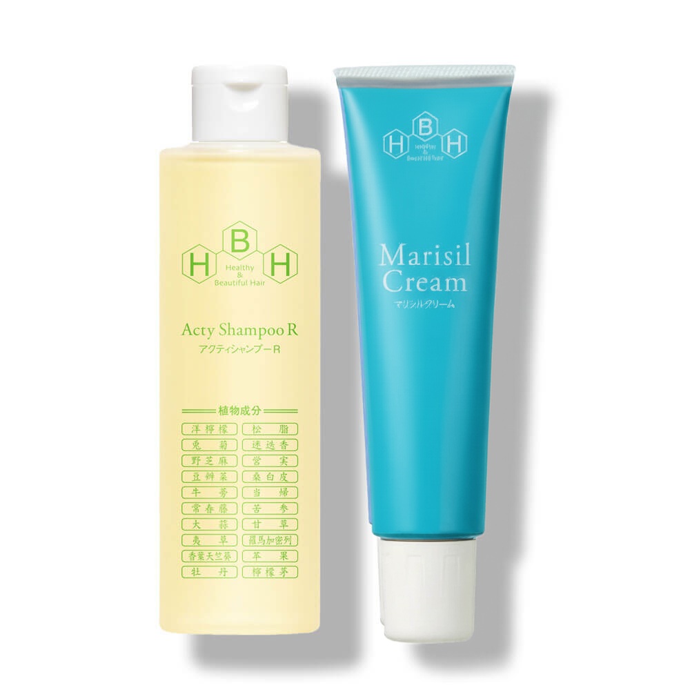 アクティシャンプーR＆マリシルクリーム