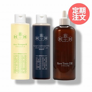 【定期】アクティシャンプーＲ＆スカルプコンディショナー Ｂ-Ｘ《脂性肌用》＆リーブトニックＤⅡ
