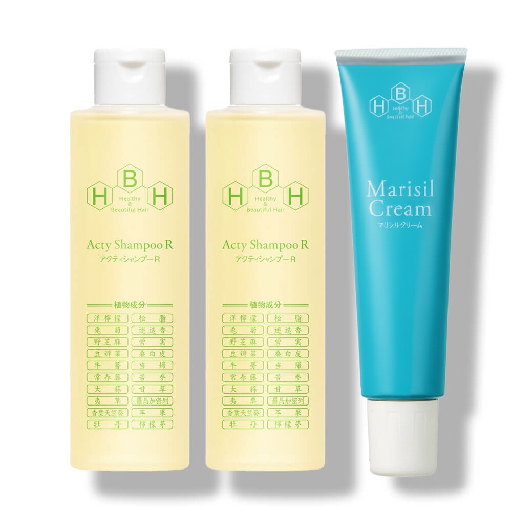 アクティシャンプーR×2本＆マリシルクリーム