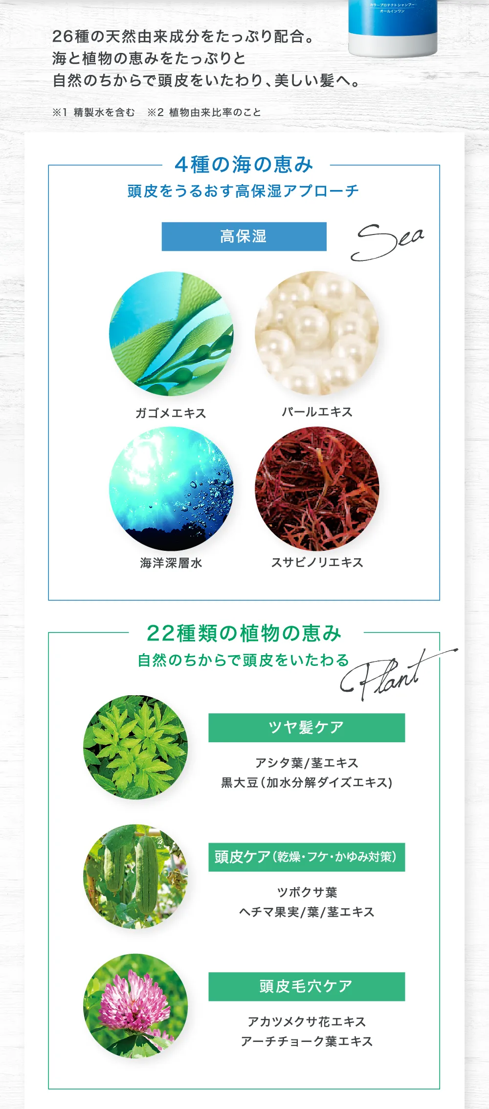 26種類の天然由来成分配合