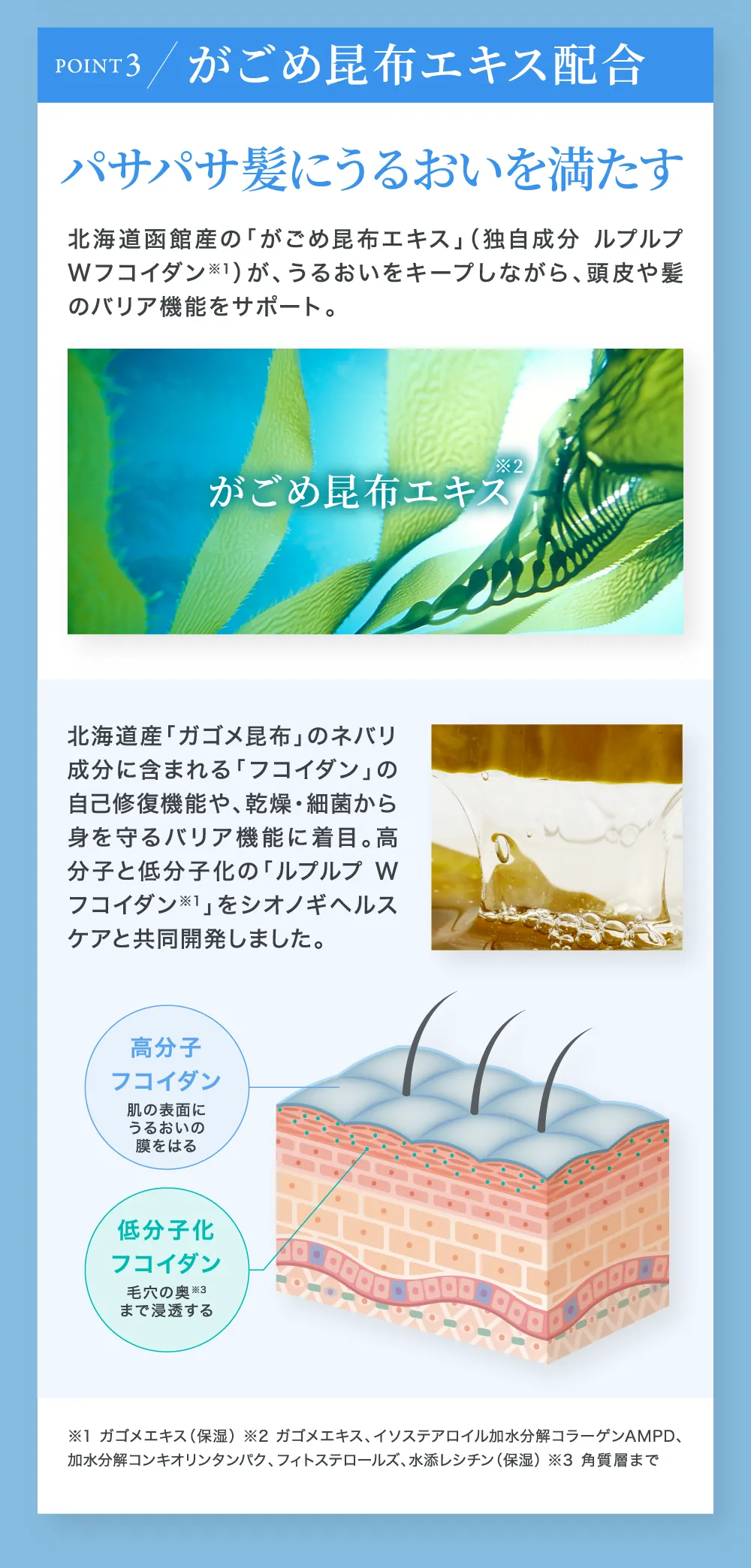 パサパサ髪にうるおいを満たす