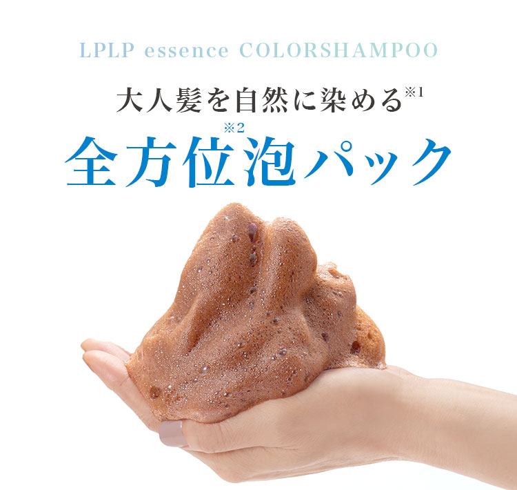大人髪を自然に染める全方位泡パック
