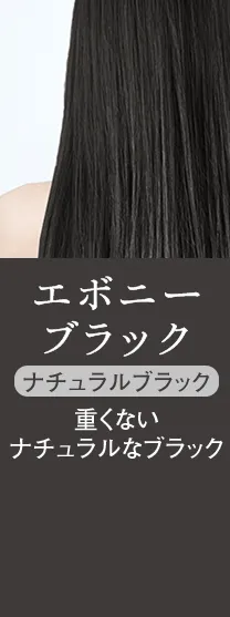 エボニーブラック ナチュラルブラック 重くないナチュラルなブラック