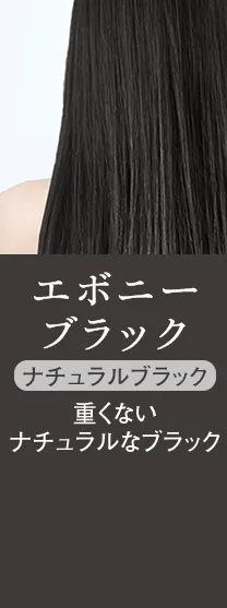 エボニーブラック ナチュラルブラック 重くないナチュラルなブラック